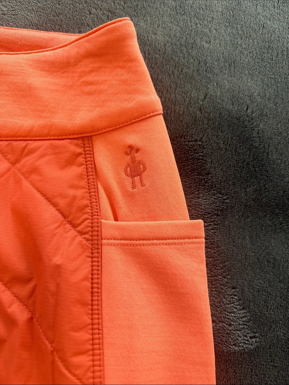 NWT Smartwool W Smartloft Skirt Coral Reef Orange Quilted Active